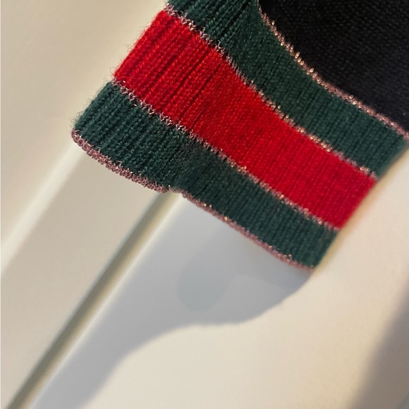 SOLD Gucci Navy Wool Knit Cardigan Size Small - Picture 5 of 10